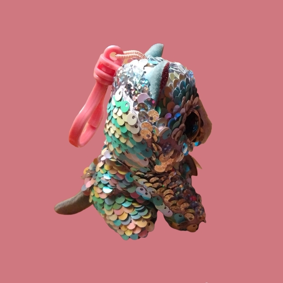 Ty Flippables Clip on Whimsy the Cat with Tush Tag Errors Waves - Picture 4 of 9